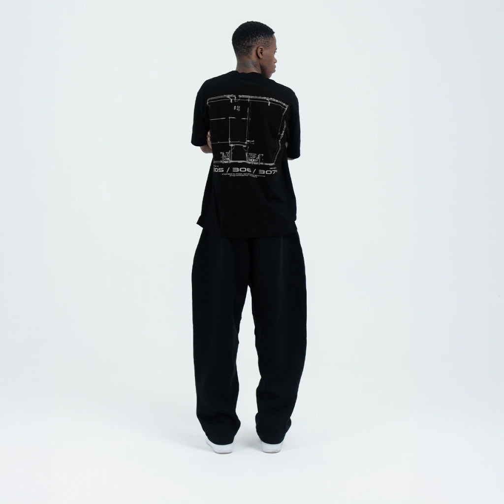 305 Headquartes Black Tee
