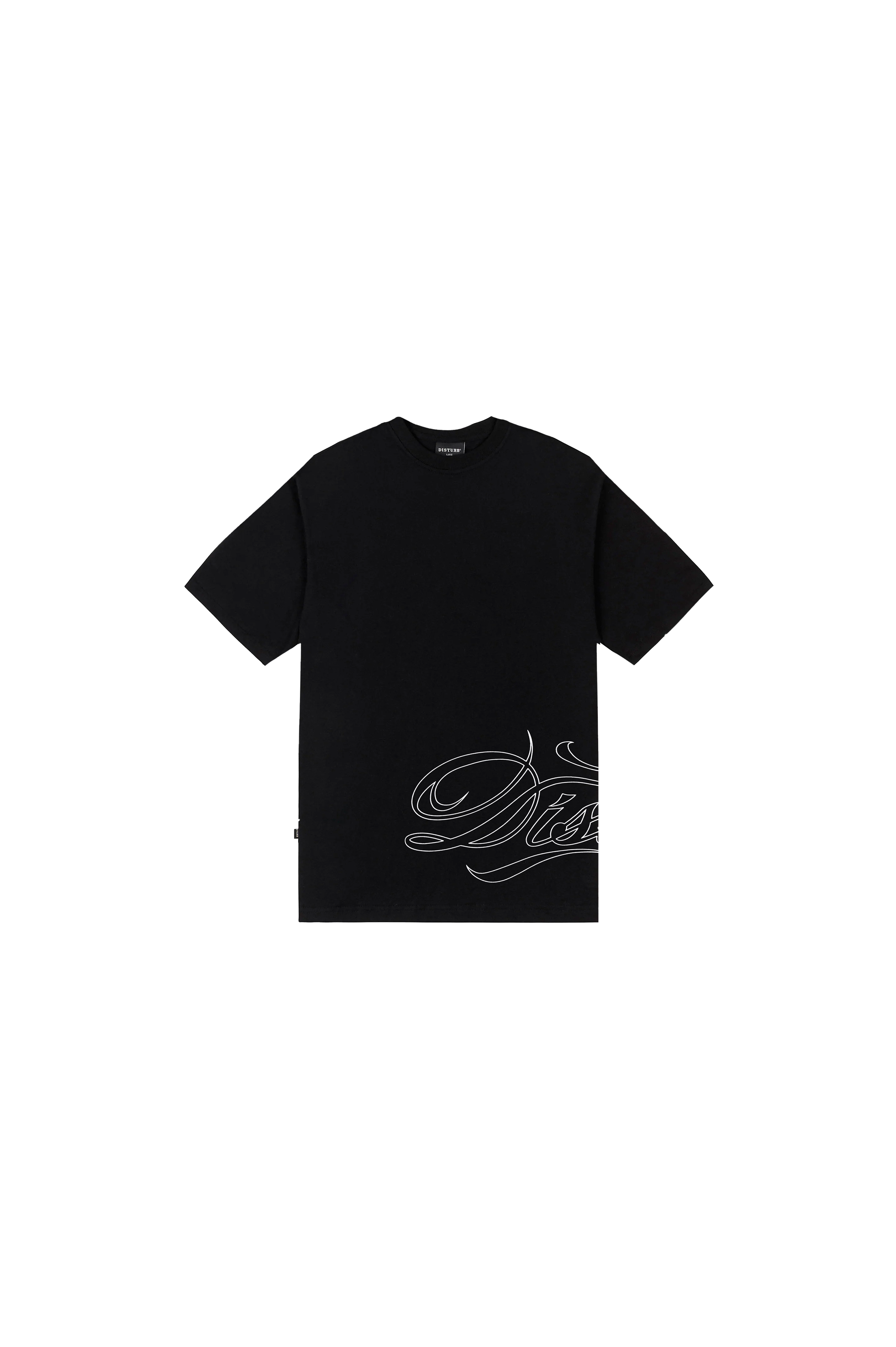 Script T-Shirt Black - DISTURB LTDA