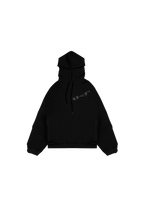 Double Layer Black Hoodie
