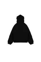 Double Layer Black Hoodie