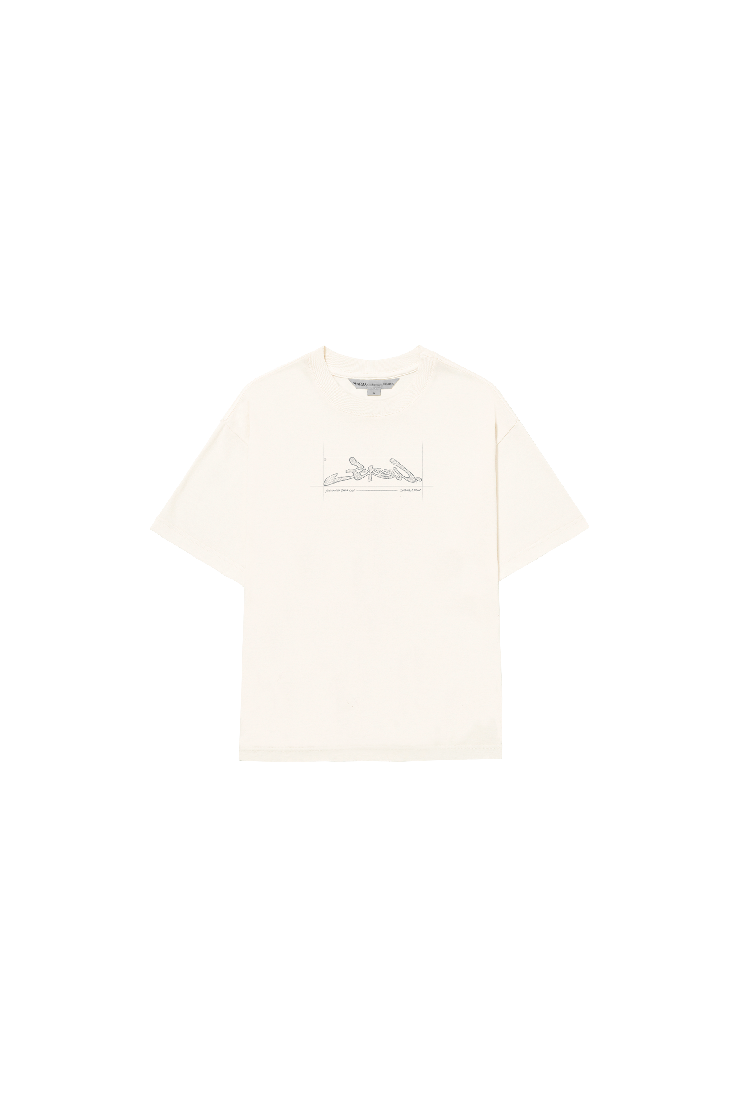 Camiseta "Croqui" Off White