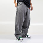 Storm Grey Baggy Jeans - TANABASE