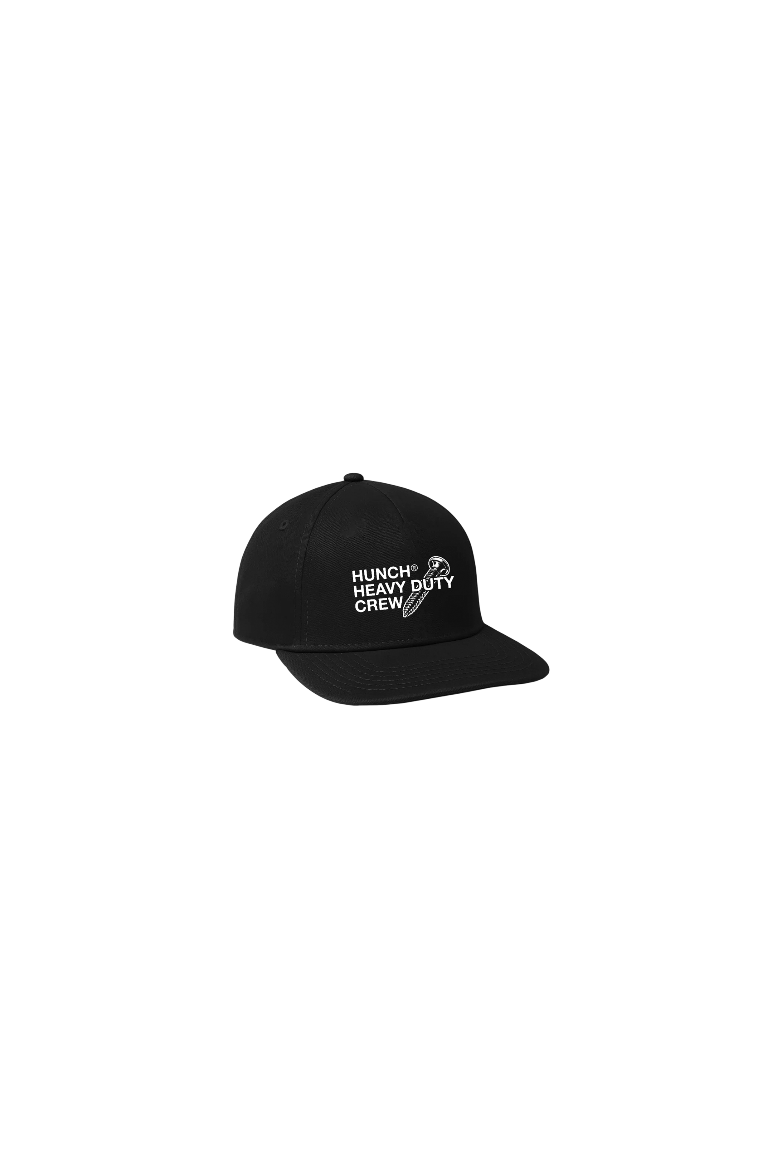Boné 6 Panel Logo Screws Black - HUNCH