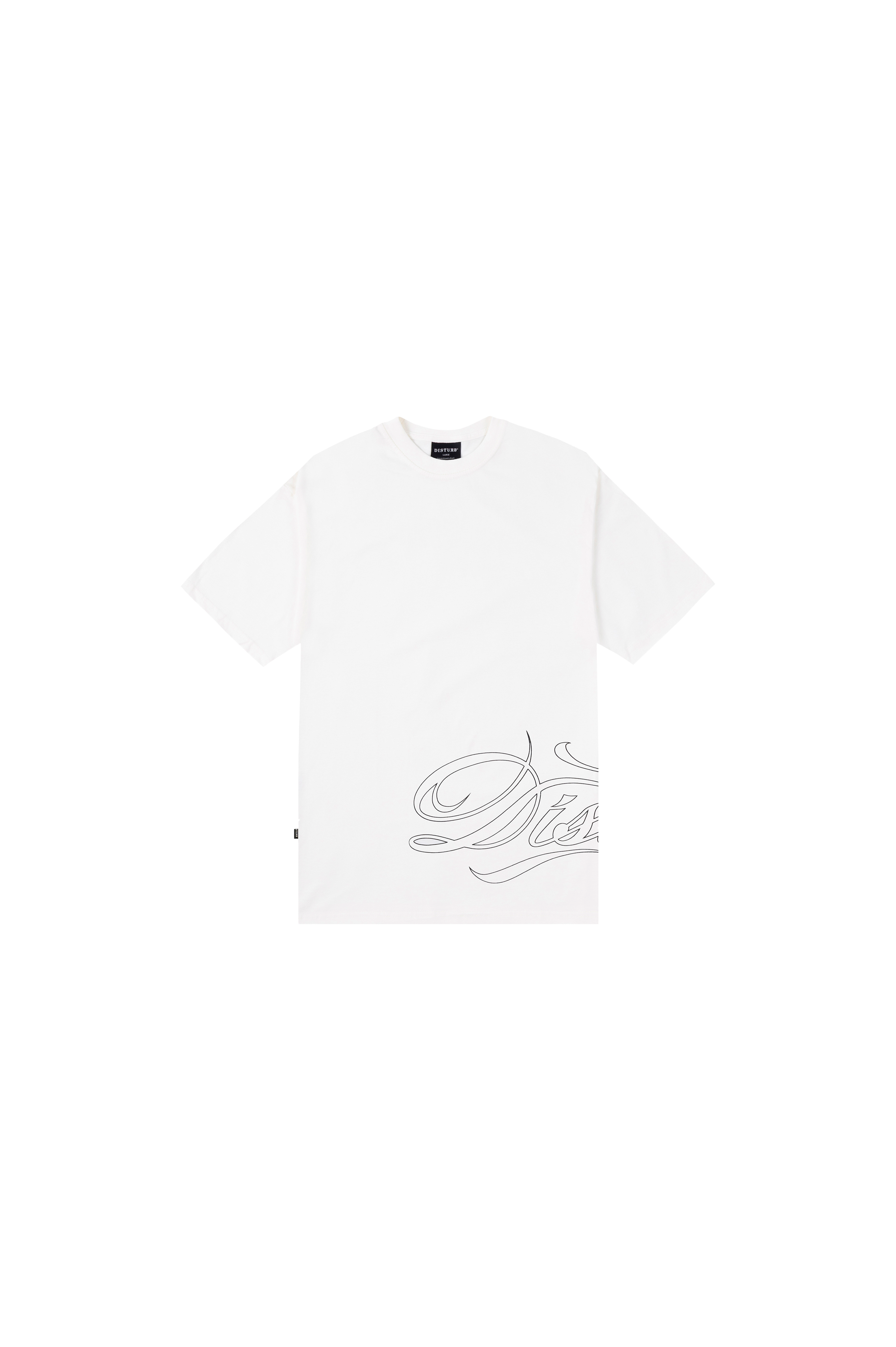 Script T-Shirt White - DISTURB LTDA