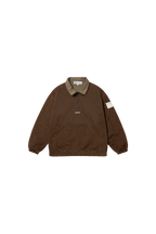 Agasalho Quarterzip "Barra Logo" Marrom