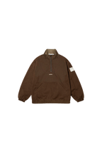 Agasalho Quarterzip "Barra Logo" Marrom