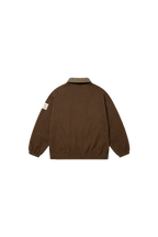 Agasalho Quarterzip "Barra Logo" Marrom