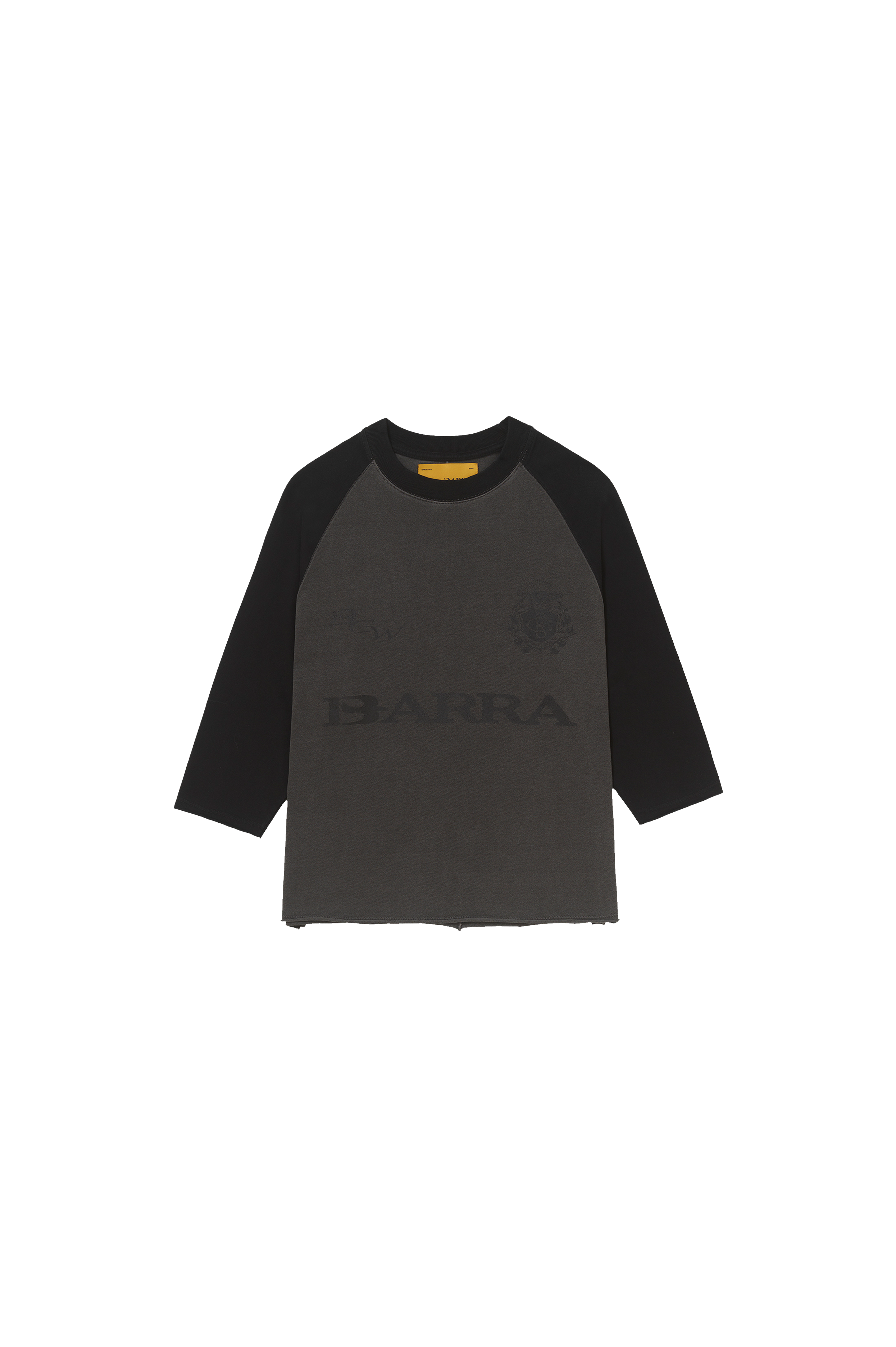 Camiseta Raglan 3/4 Grafite Estonada