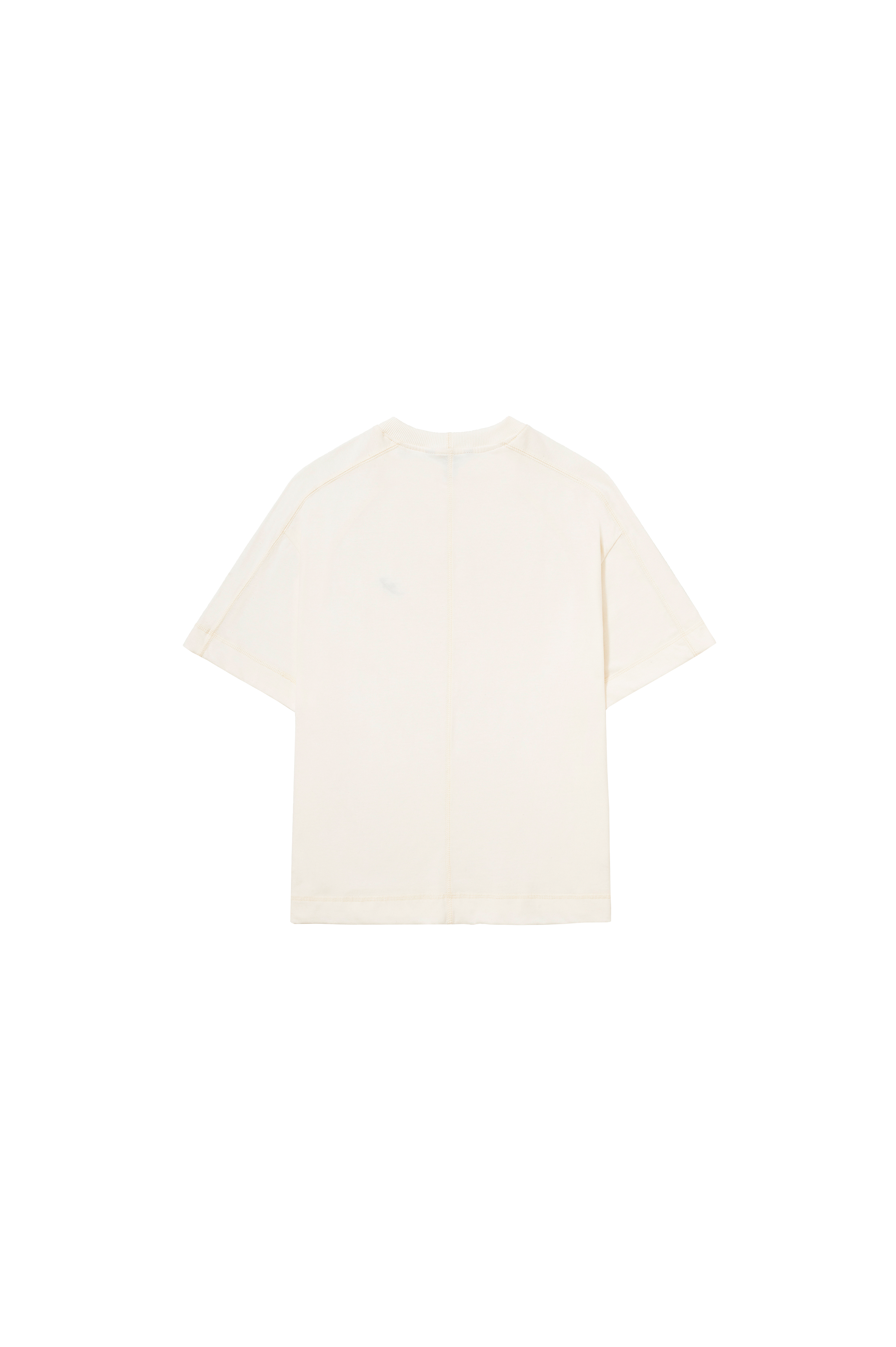 Camiseta Recortada "B Garça" Off White