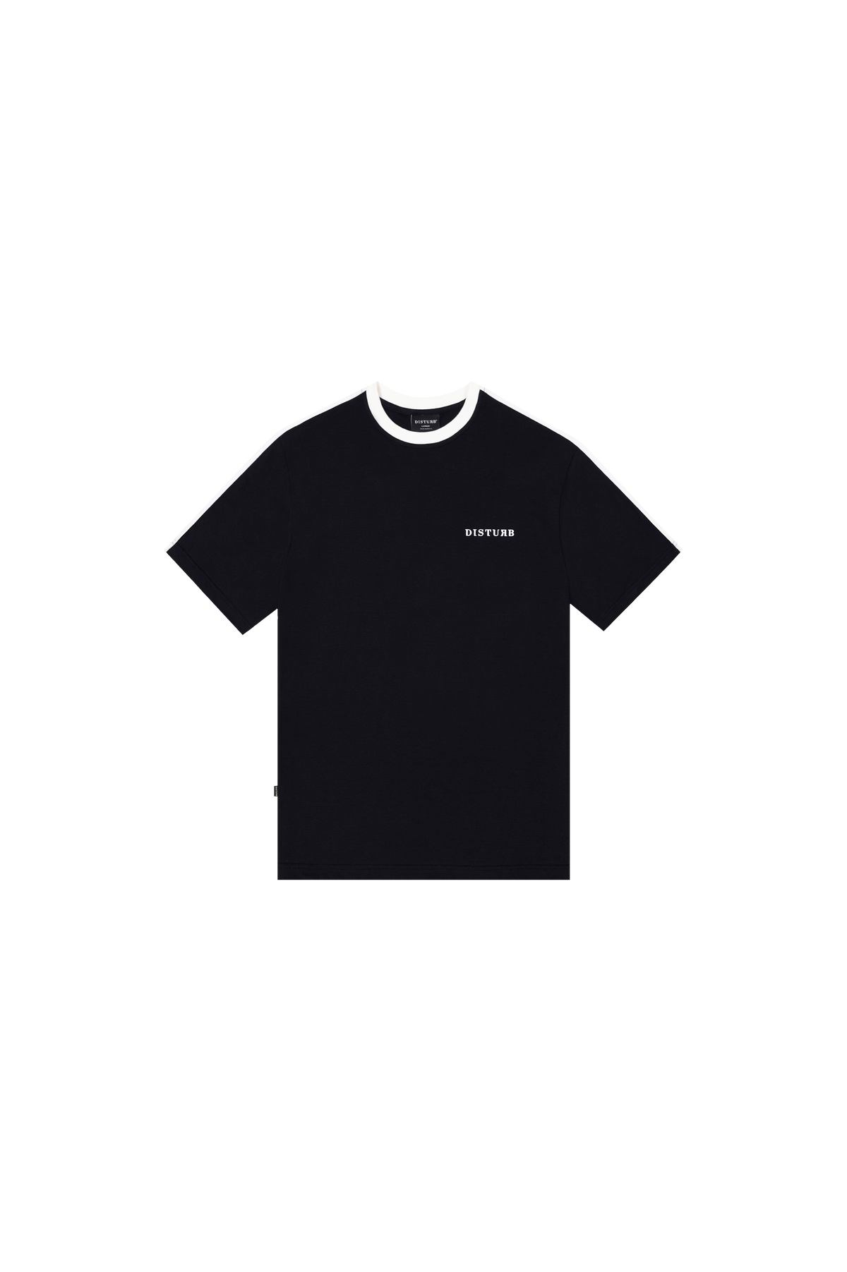T-shirt Logo Shoulder Line Preta