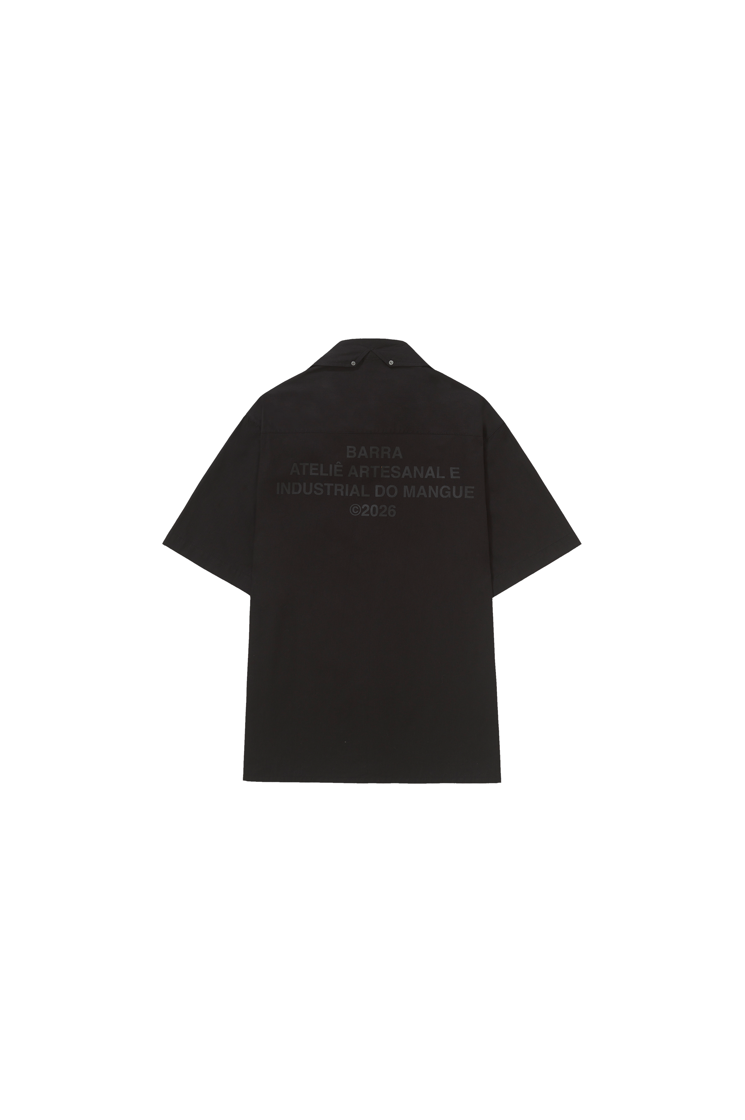 Camisa de Botão Clássica Preta