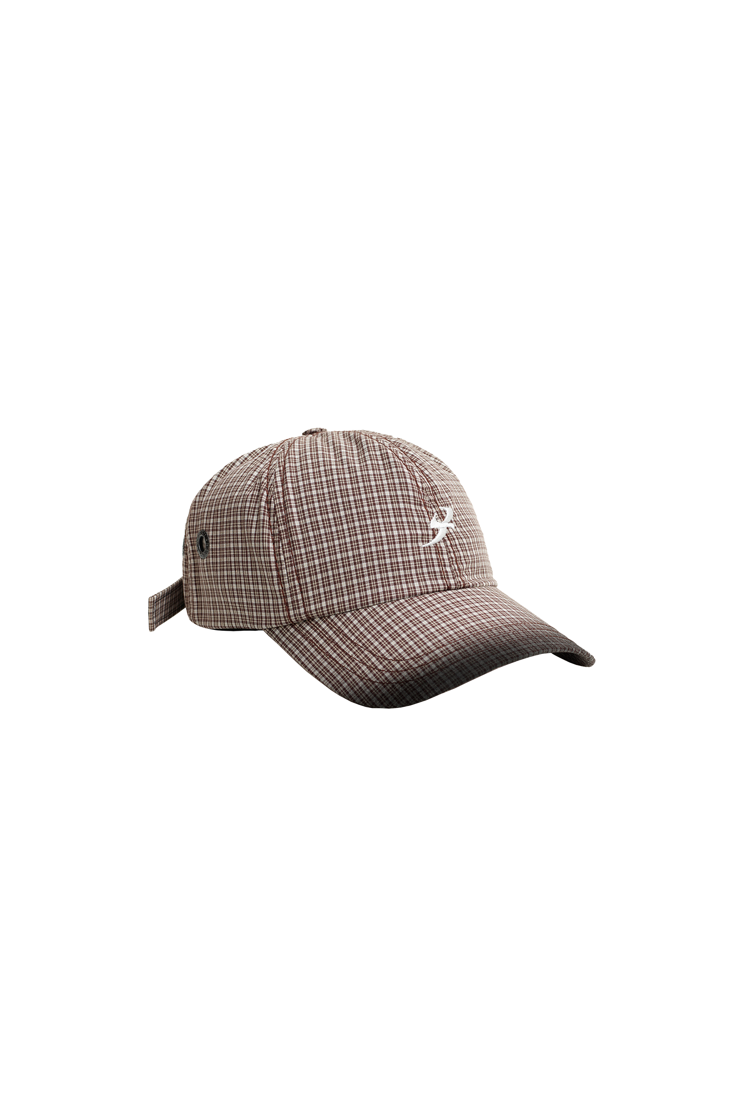 Boné Six Panel "Jateado" Xadrez
