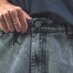 Storm Grey Baggy Jeans - TANABASE