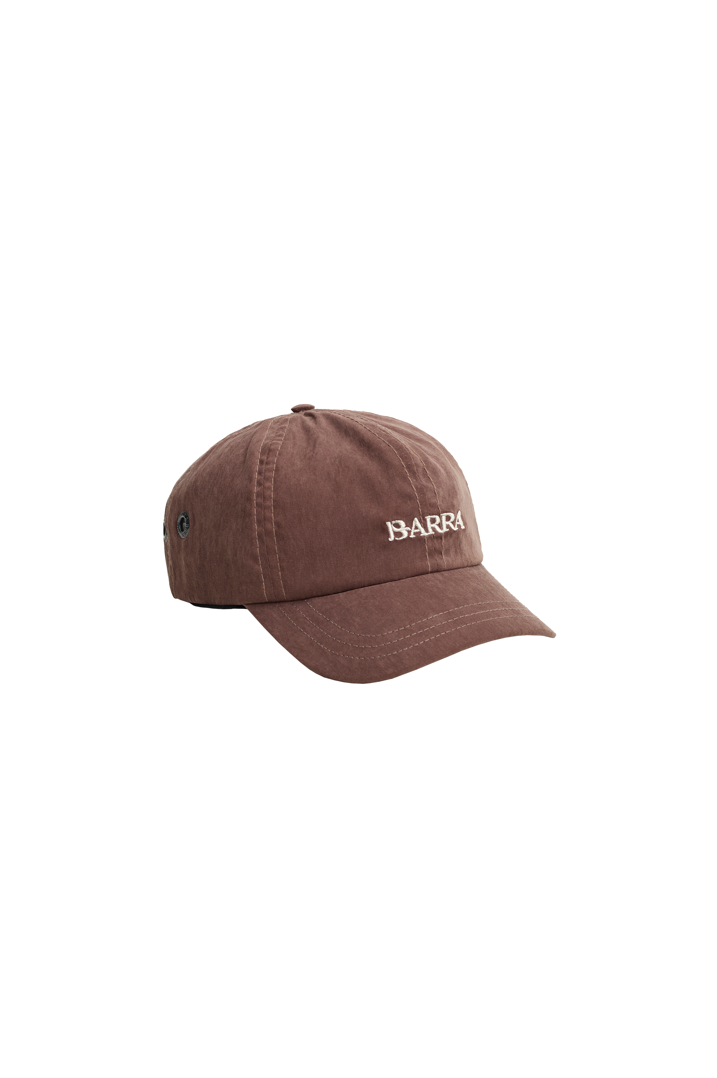 Boné Six Panel "Barra Logo" Marrom