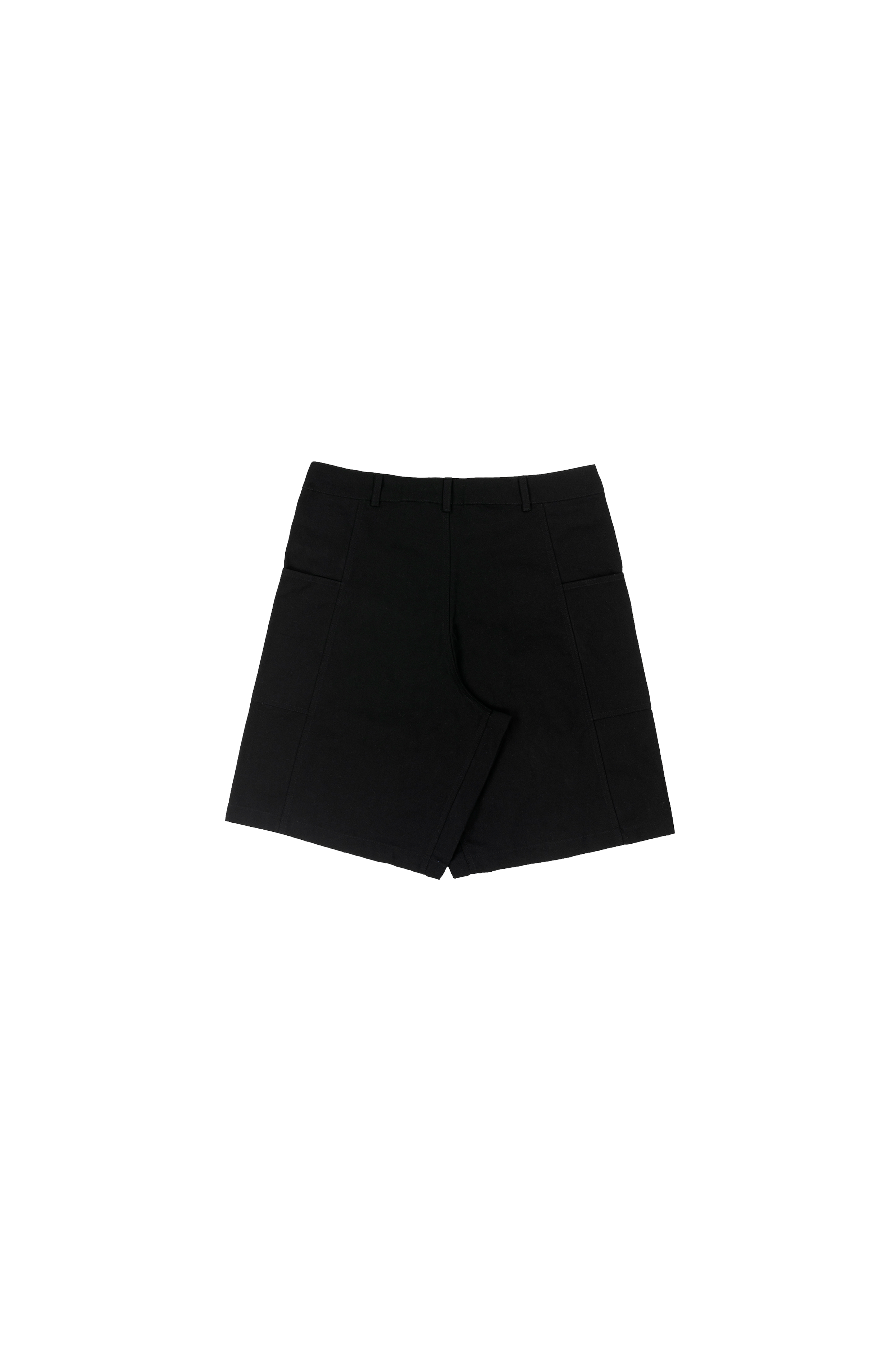 Wide Twill Shorts in Black - DISTURB LTDA