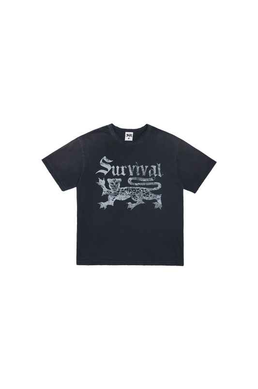 Camiseta Logo Destroyed Chumbo - SURVIVAL ENERGY