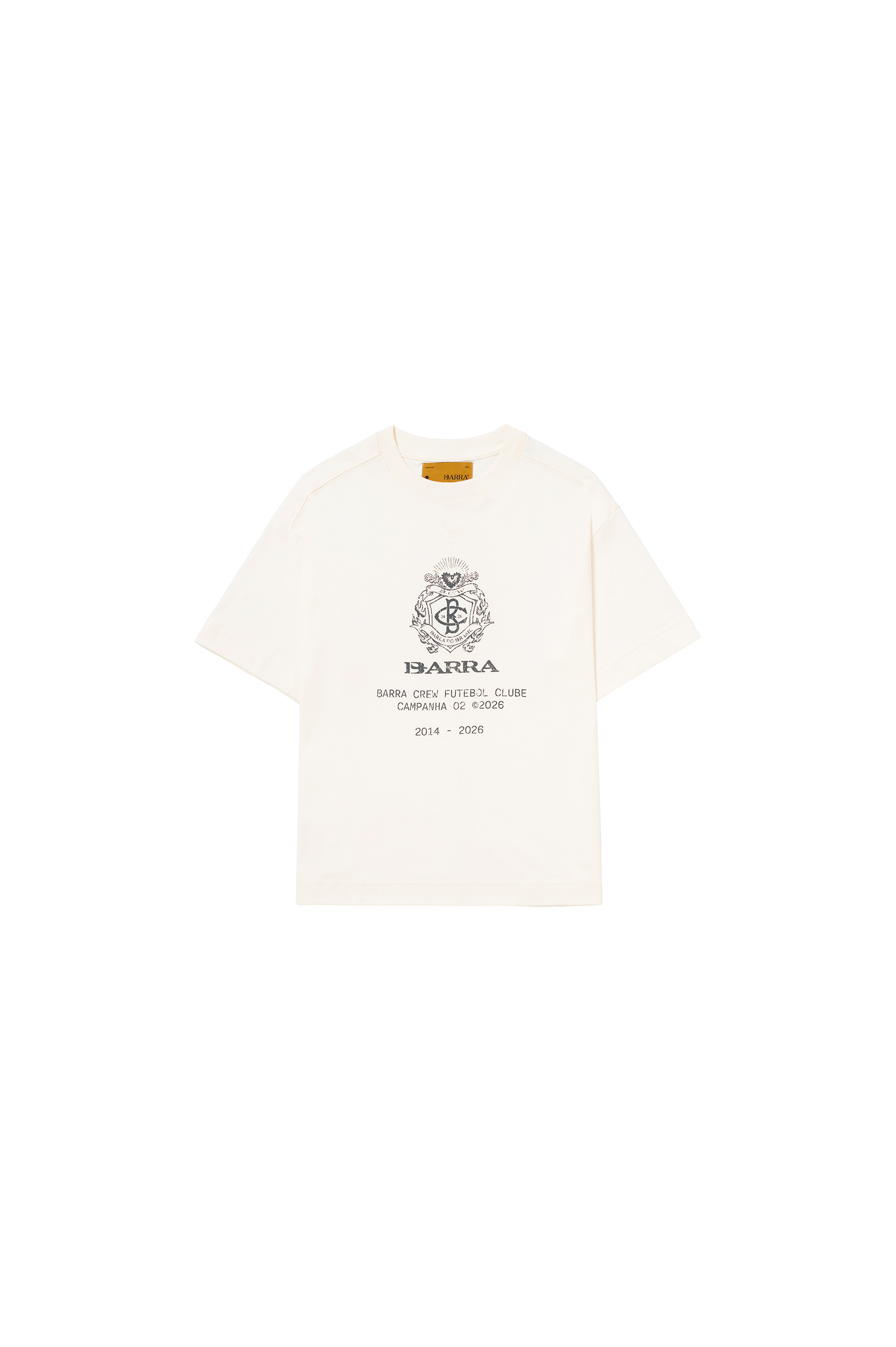 Camiseta "Brasão" Off White