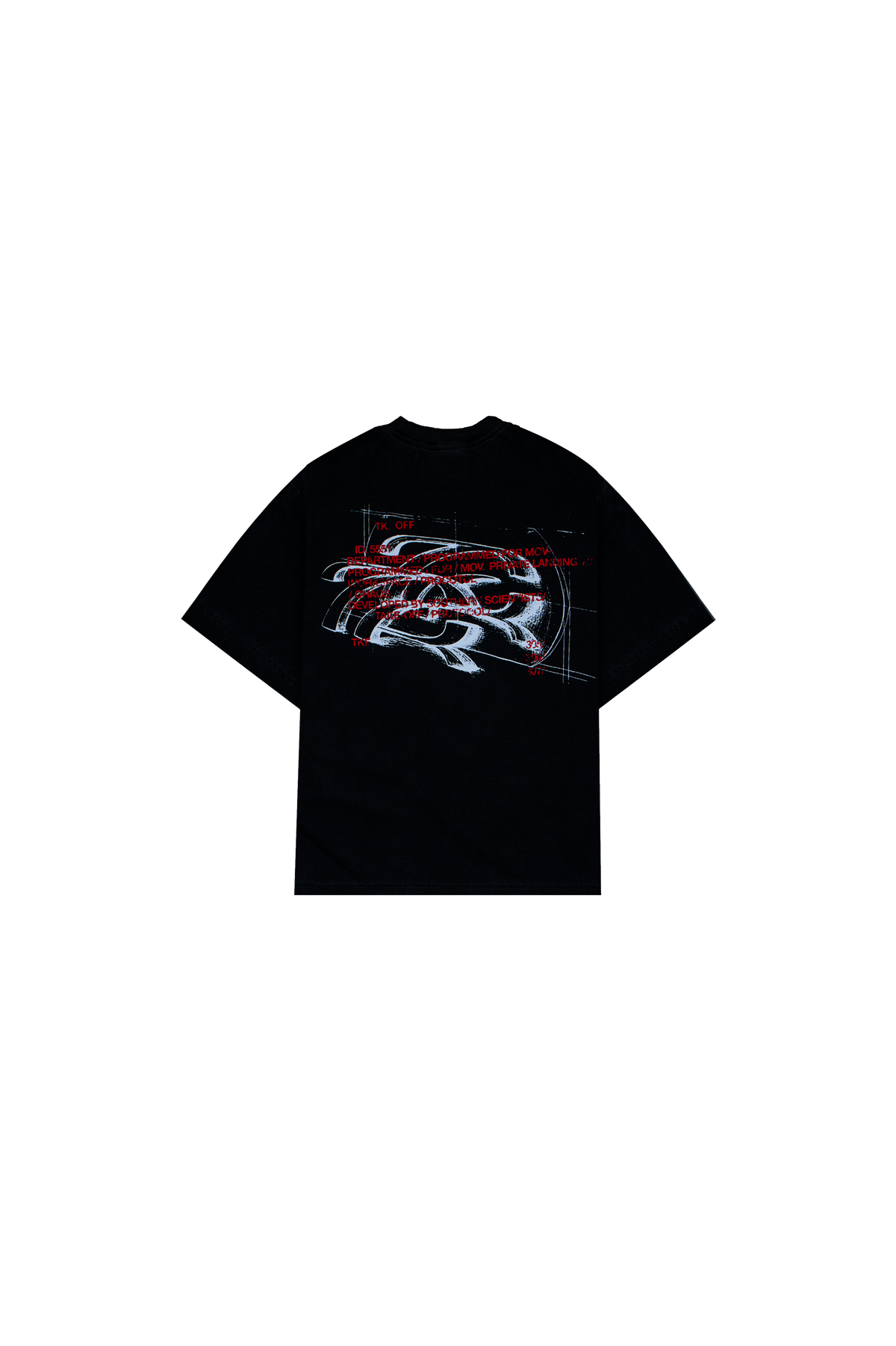 Sketch Black Boxy Tee