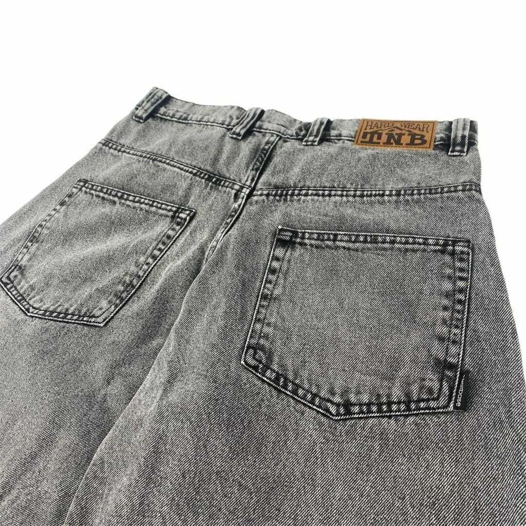 Storm Grey Baggy Jeans - TANABASE