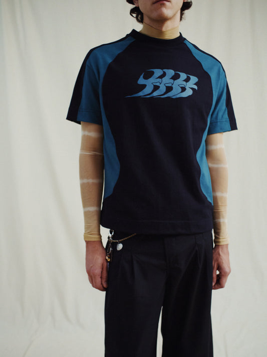 Camiseta B Garça Recortada Preta - BARRA