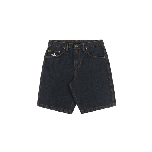 Blackzone Denim Shorts In Black - Disturb