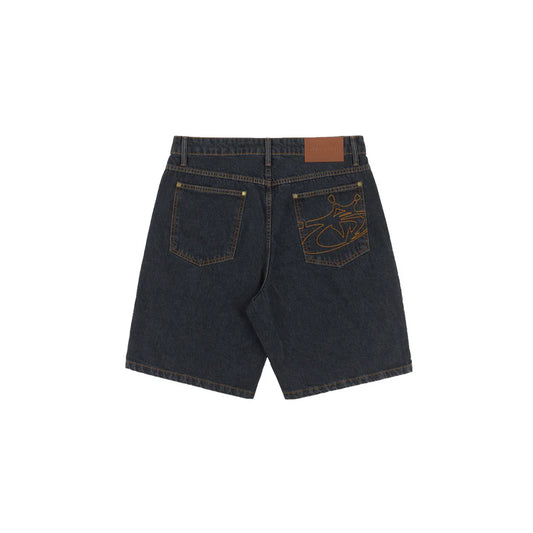 Blackzone Denim Shorts In Black - Disturb