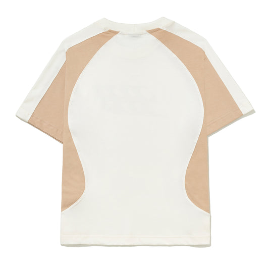 Camiseta B Garça Recortada Off-White - BARRA