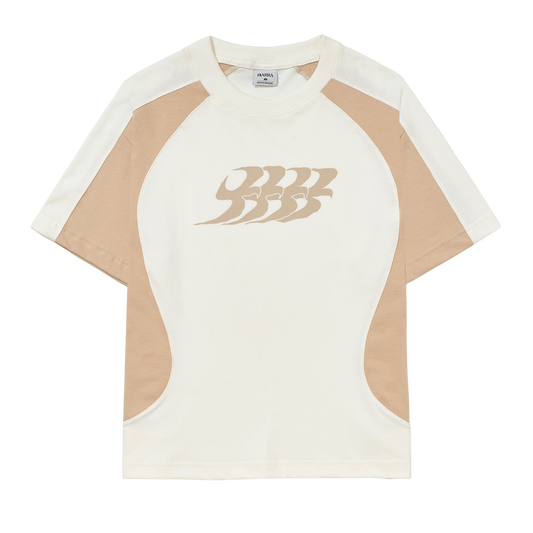 Camiseta B Garça Recortada Off-White - BARRA