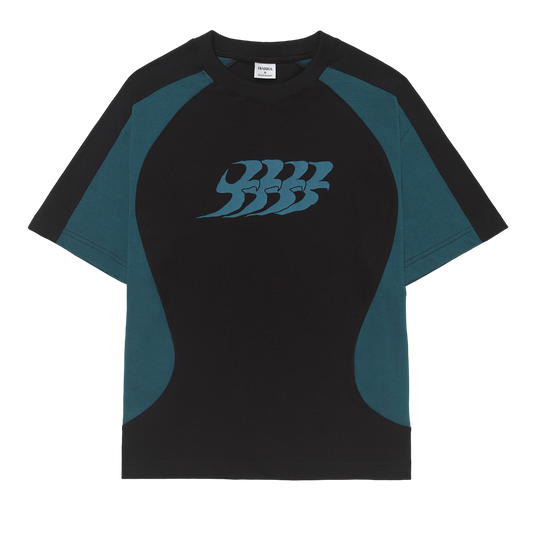 Camiseta B Garça Recortada Preta - BARRA