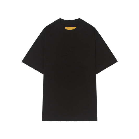 Camiseta B Garça Alto Relevo Puida Preta - BARRA