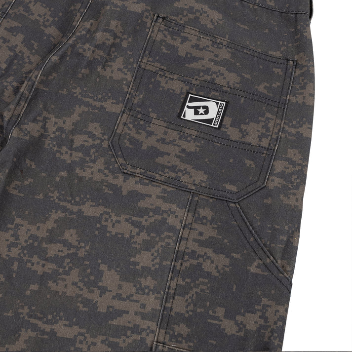 Digital Camo Shorts In Black - DISTURB LTDA