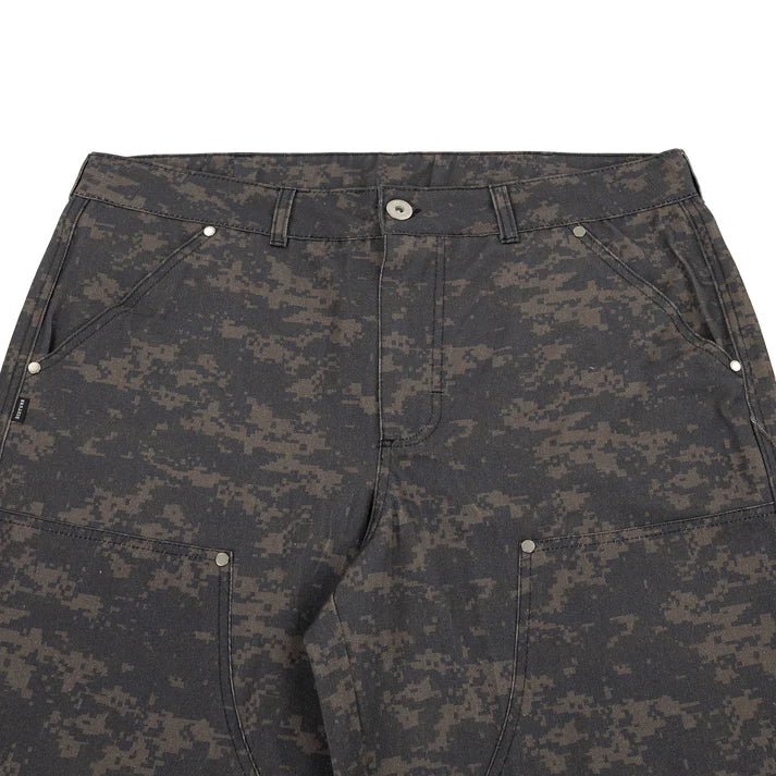 Digital Camo Shorts In Black - DISTURB LTDA