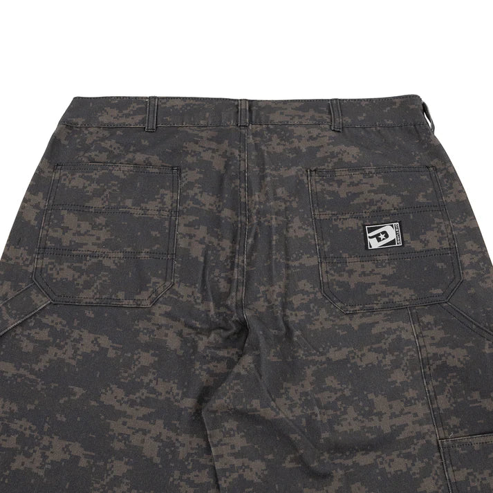 Digital Camo Shorts In Black - DISTURB LTDA