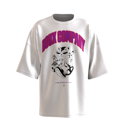 Bomber Cat Tee in Off-White – Doux x Nildius