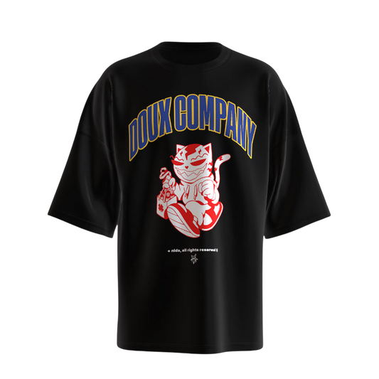 Bomber Cat Tee in Black – Doux x Nildius