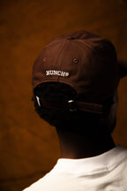 Boné 6 Panel Logo Script Brown - HUNCH