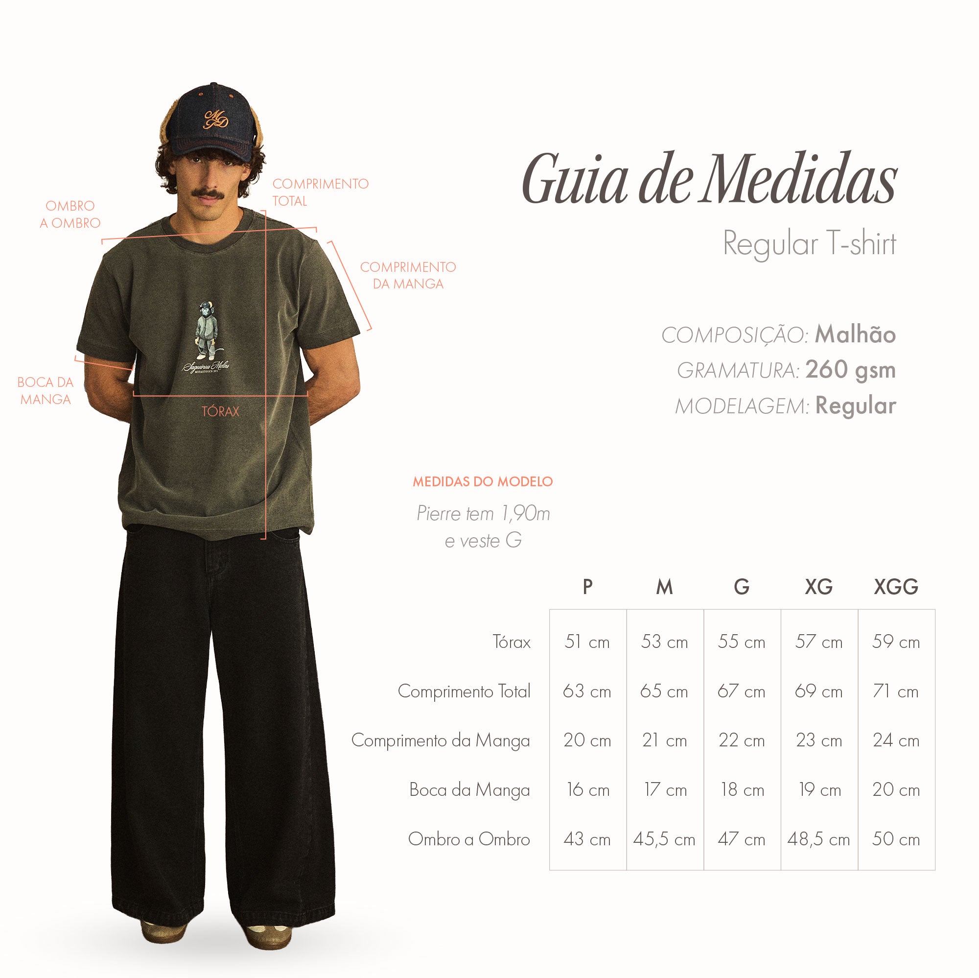 Stork T-shirt Brown - MIDAS TOUCH