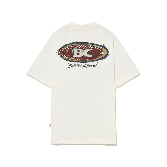 Camiseta Barra Goods Logo Handmade Off-White - BARRA