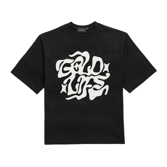 Camiseta Boxy Strange Gold Black - Gold Life