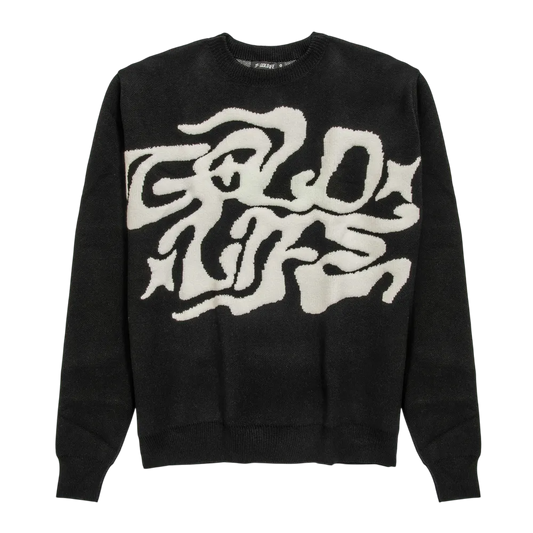 Tricot Strange Black - Gold Life