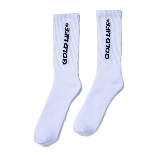 Meia Script Branca - GOLD LIFE