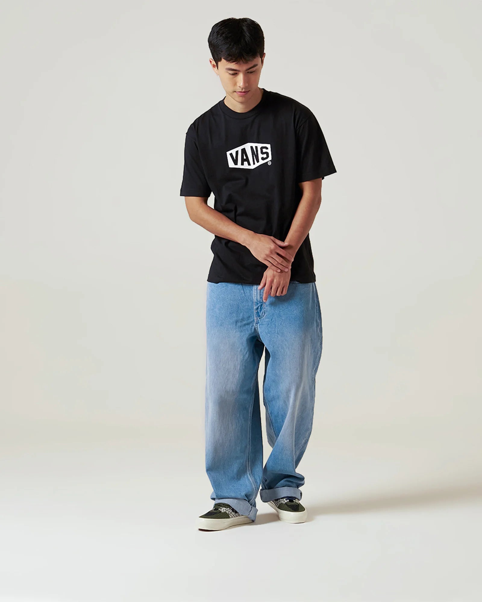 Camiseta SS Hex Black White - VANS