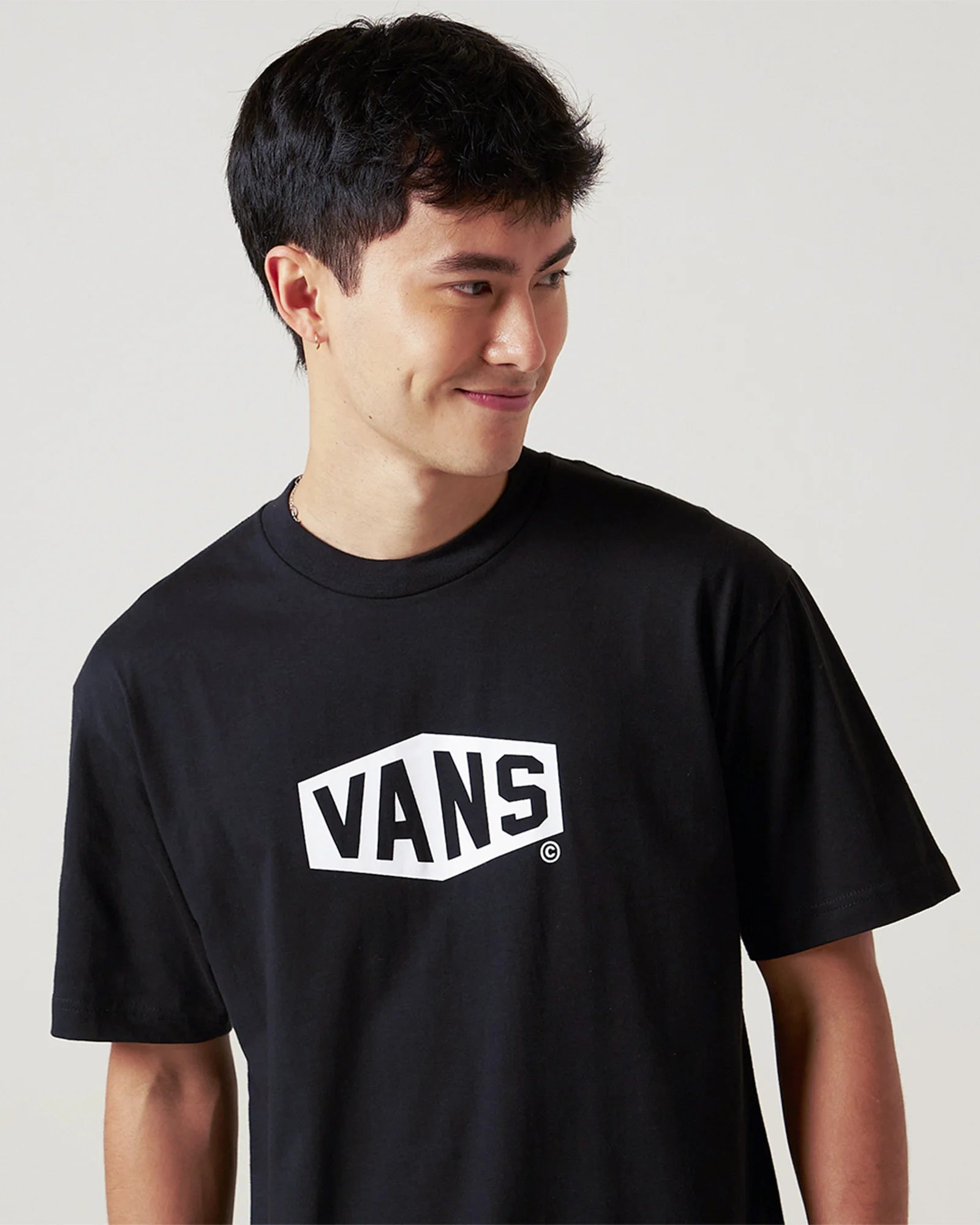 Camiseta SS Hex Black White - VANS