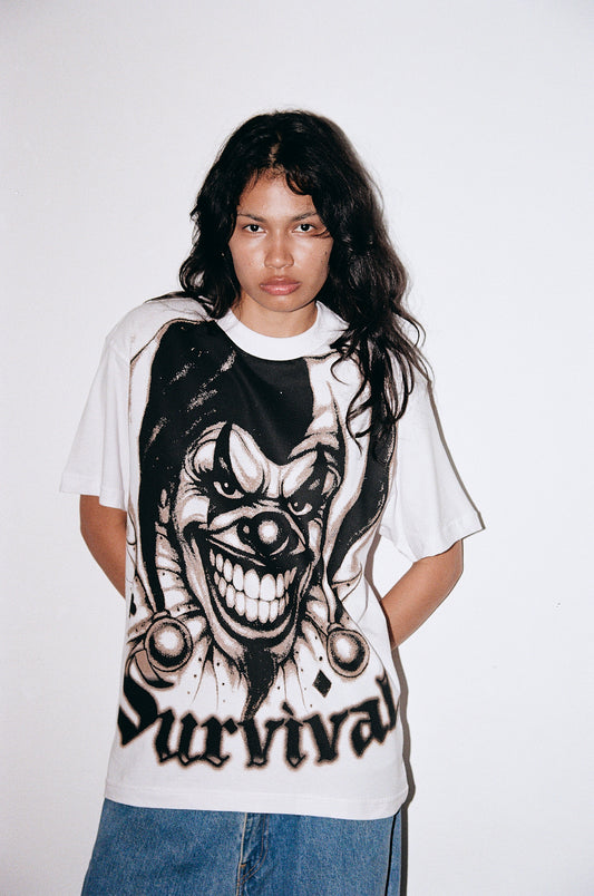 Camiseta Palhaço Branca - SURVIVAL ENERGY