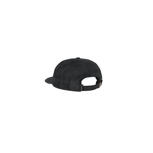 Logo Washed 6-Panel in Black - Disturb LTDA