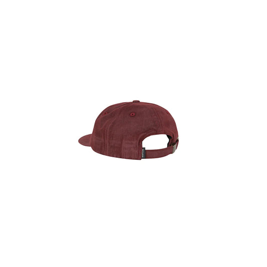 Logo Washed 6-Panel in Burgundy - Disturb LTDA