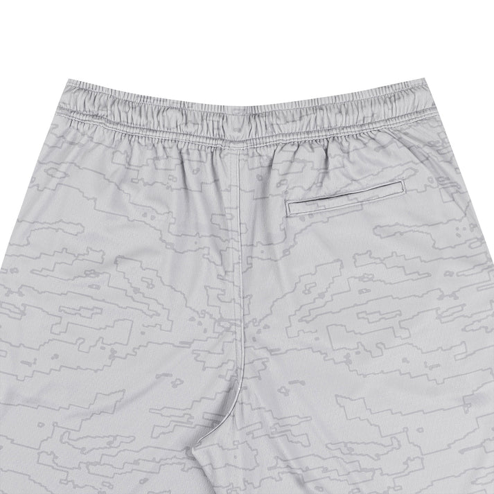 Outline Map Mesh Shorts in Grey - DISTURB LTDA