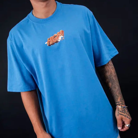 Tee Frosty Oil Blue - High