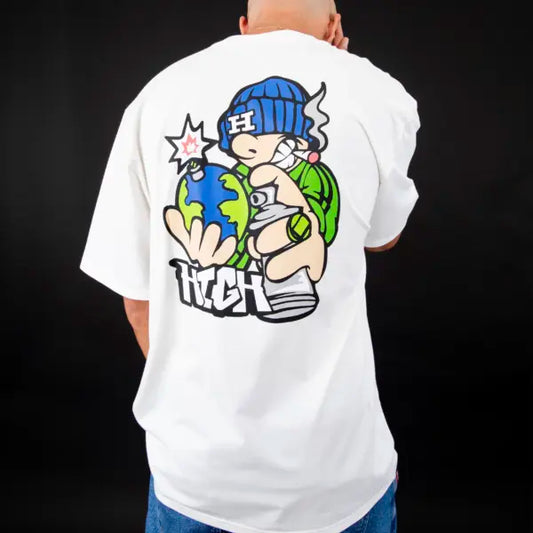 Tee Rebel White - High