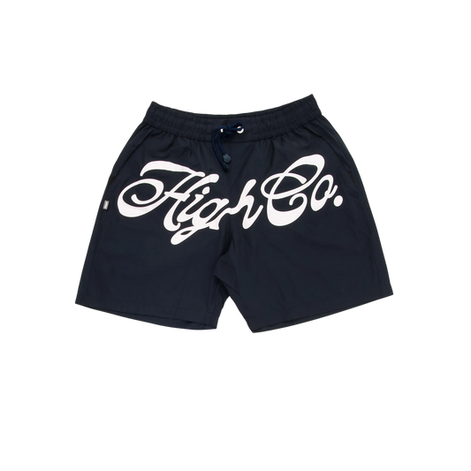 Shorts Script Navy - High